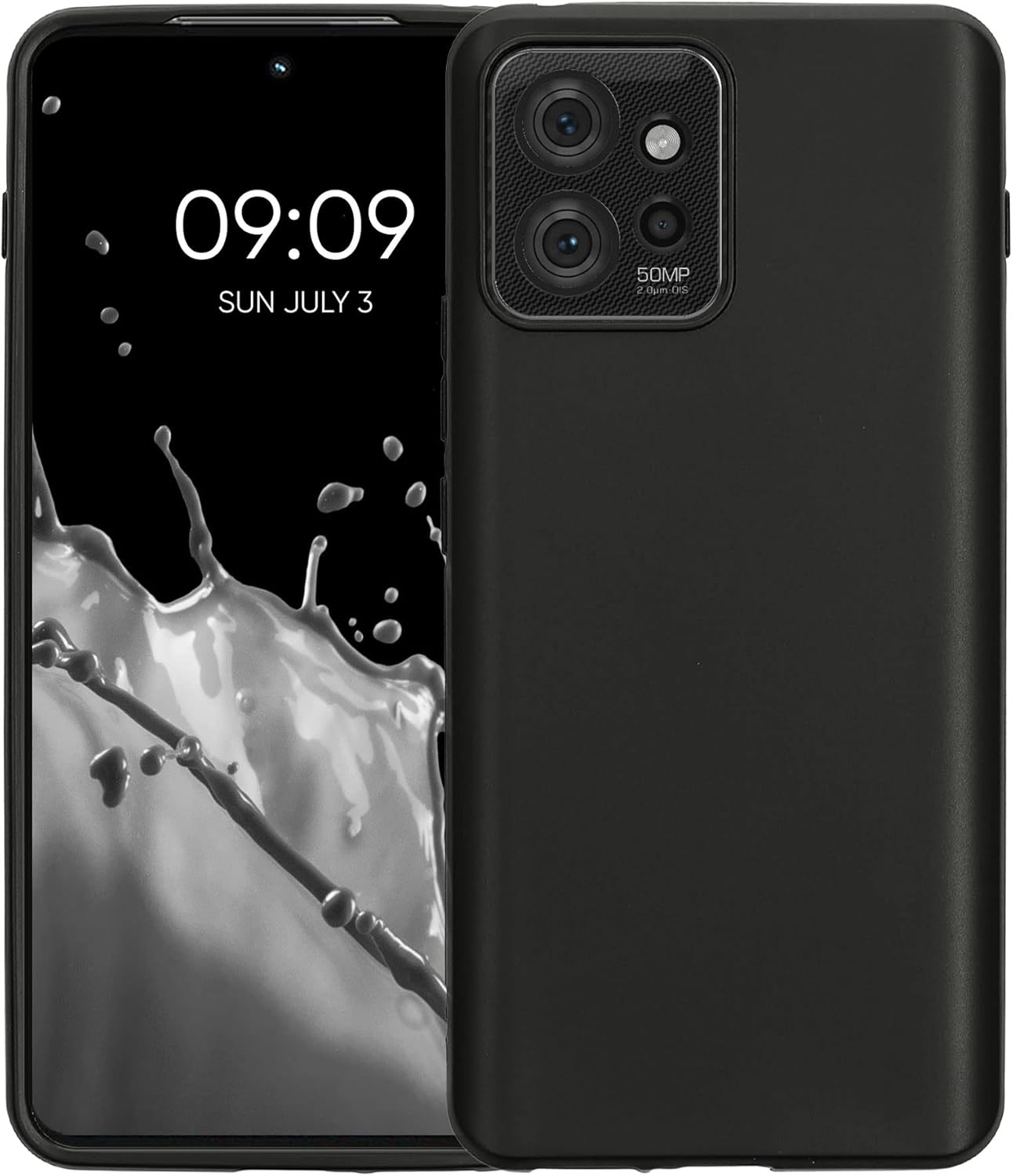kwmobile Funda compatible con Motorola ThinkPhone – Funda protectora de silicona TPU suave y delgada, color negro mate