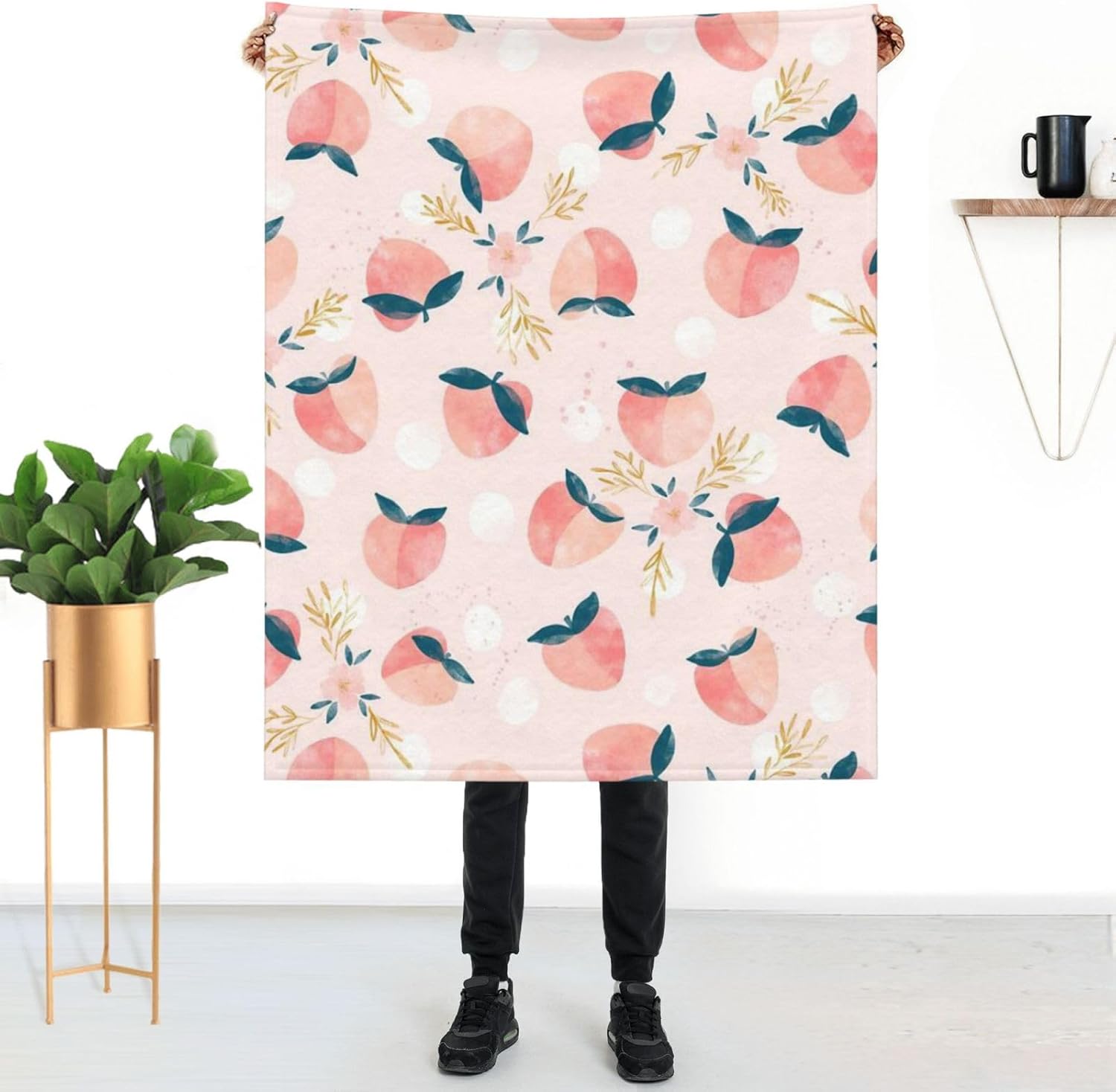 AFHYZY Manta de verano suave de color durazno para mujer, manta de forro polar lavable de viaje ligera para sofá, cama, sillón durante todas las