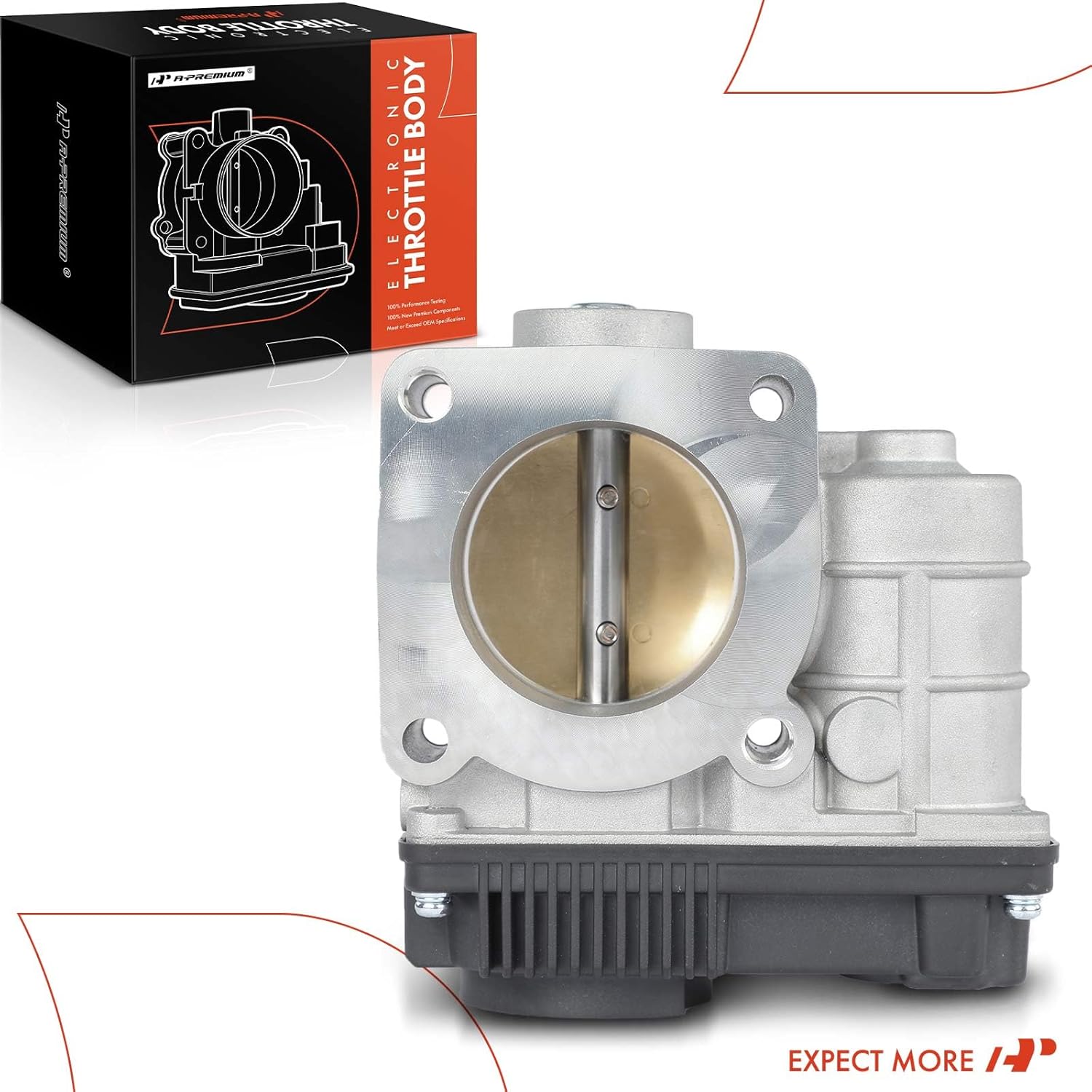 A-Premium Cuerpo electrónico del acelerador compatible con Nissan Sentra 2003-2006, L4 1.8L, aspirado naturalmente, con TPS, repuesto # 16119-AU000,