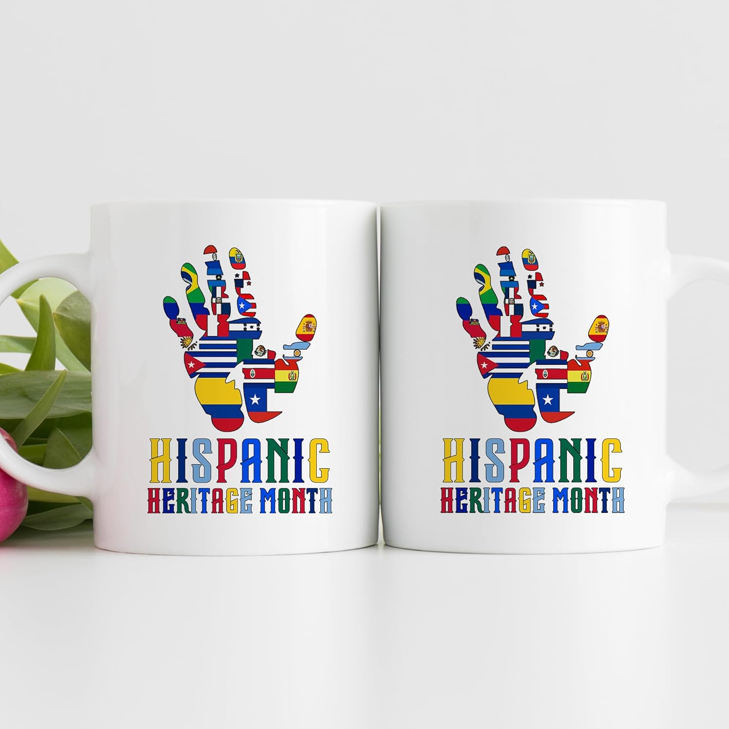 TODOLIA -11Oz- Taza de café del mes de la herencia hispana, taza de café de la herencia hispana, taza de regalo latina española, taza del orgullo