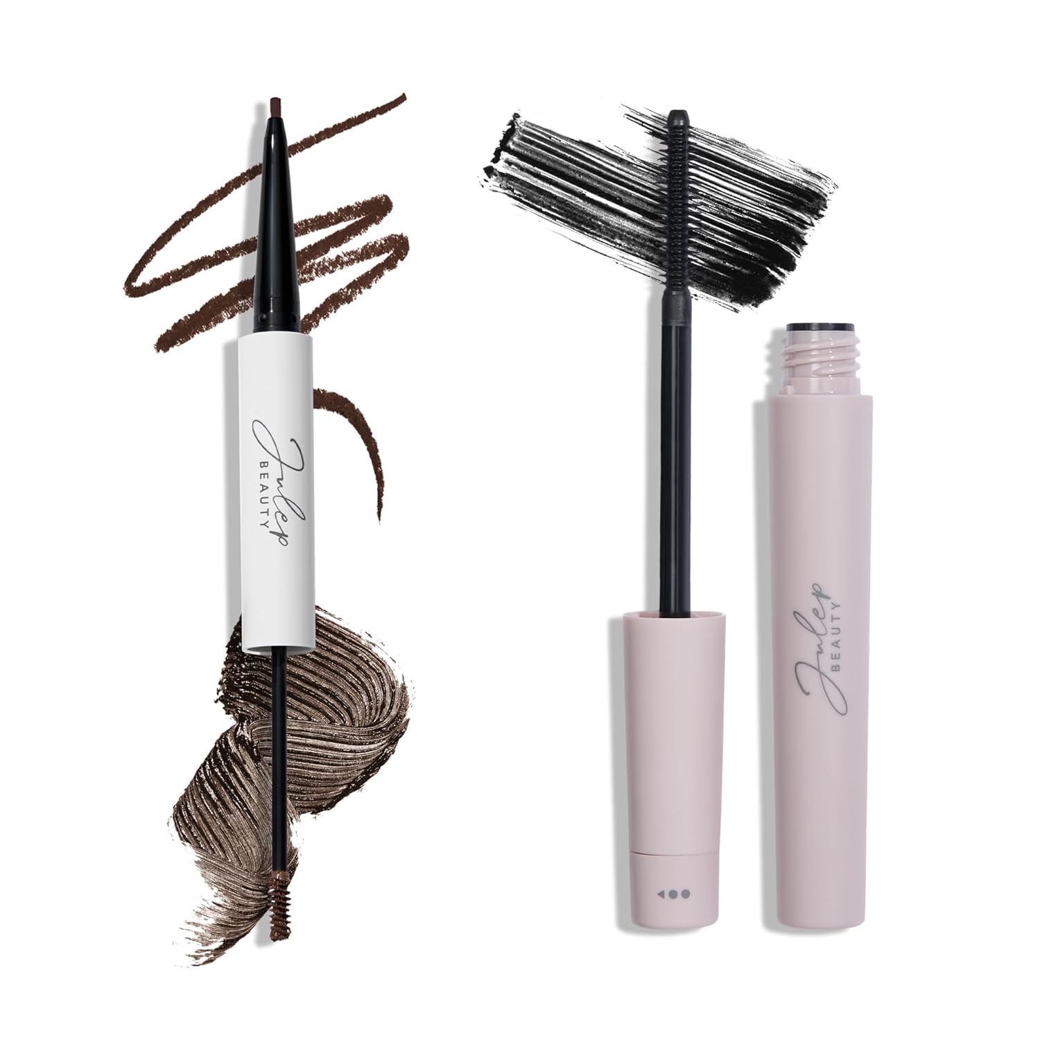 Julep Lápiz de cejas 101-2 en 1 y gel tintado para cejas – marrón oscuro – resistente al agua – sujeción todo el día – Rellena para definir y dar