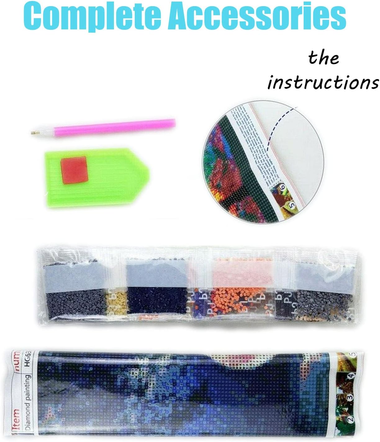 DVWIVGY Kits de pintura de diamantes tropicales con diseño de bandera de Puerto Rico, arte de diamantes para adultos y niños, kits de pintura de