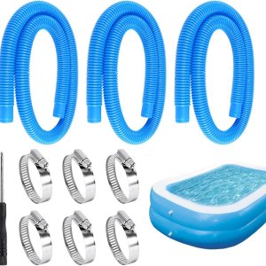 Manguera de repuesto para bomba de piscina sobre el suelo, mangueras de piscina de 1.25 x 59 pulgadas, compatible con bomba de filtro 607, 637, 3 Manguera de repuesto para bomba de piscina sobre el suelo, mangueras de piscina de 1.25 x 59 pulgadas, compatible con bomba de filtro 607, 637, 3