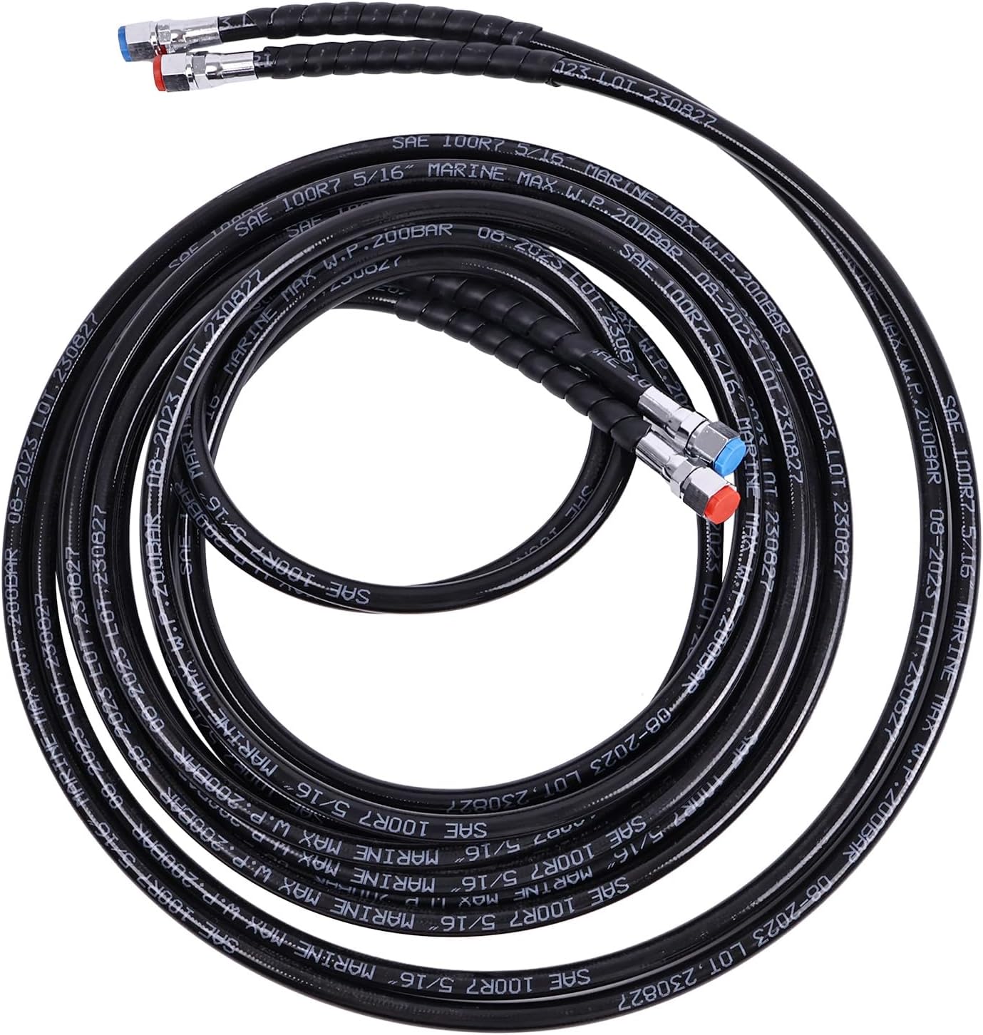 Kit de manguera hidráulica HO-5120 compatible con SeaStar para dirección fuera de borda para barco Teleflex Marine de 20 pies HO5120