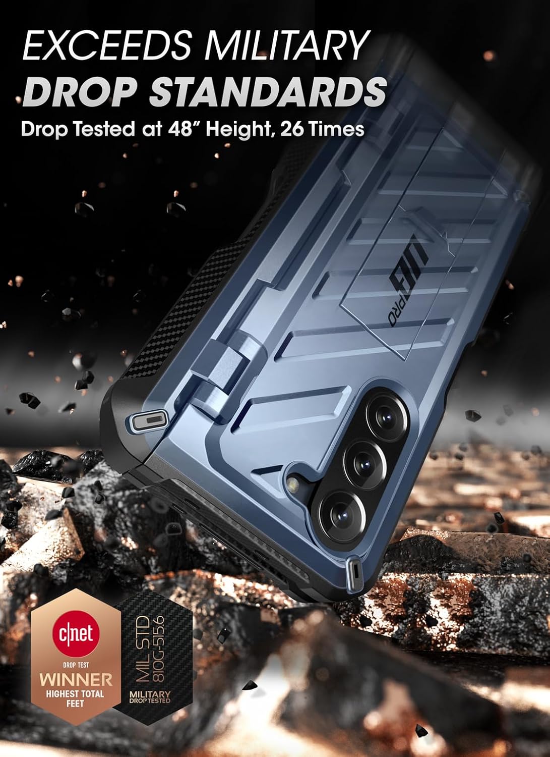 SUPCASE Unicorn Beetle Pro – Funda para Galaxy Z Fold 5 5G (2023), soporte para bolígrafo integrado Funda protectora resistente de cuerpo completo