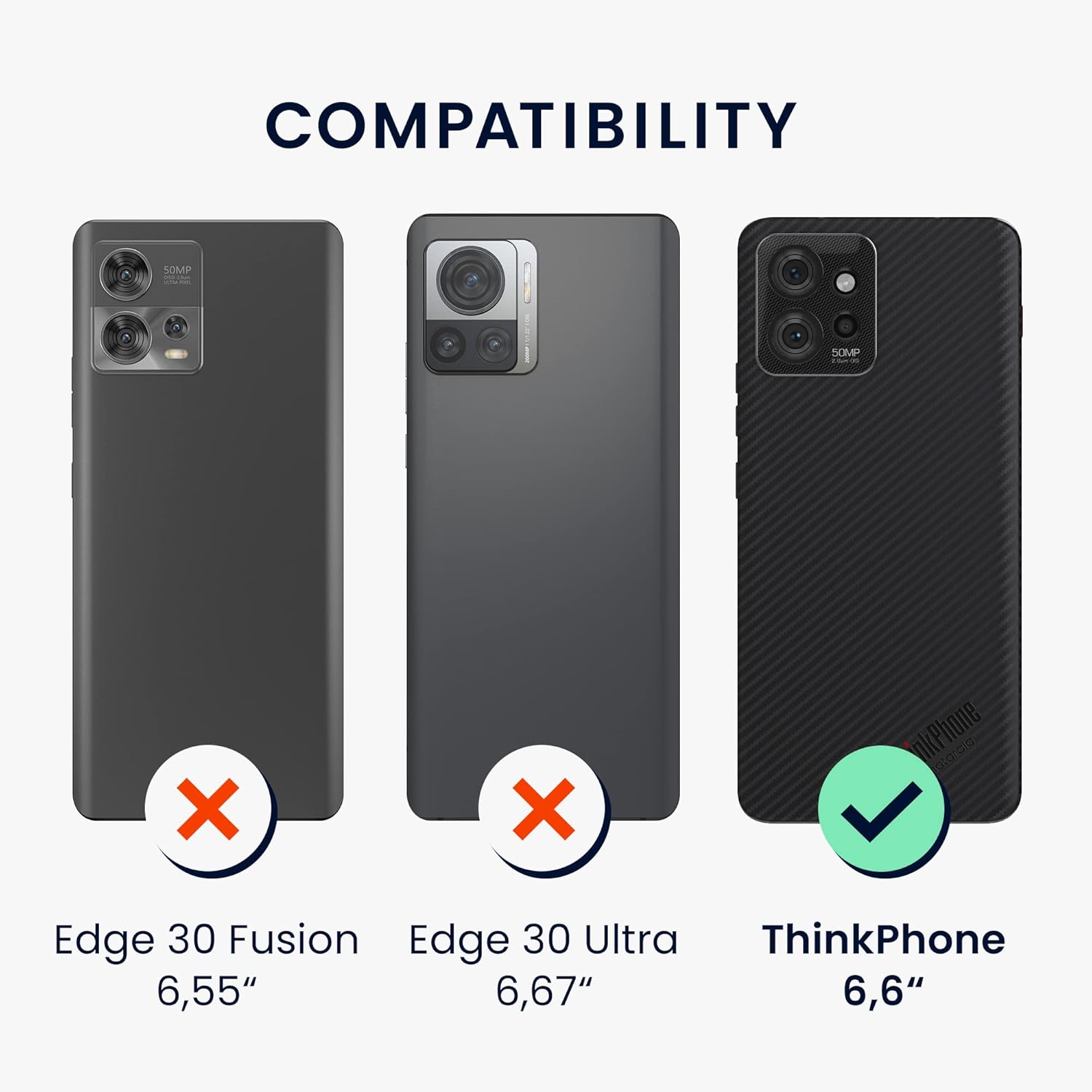 kwmobile Funda compatible con Motorola ThinkPhone – Funda protectora de silicona TPU suave y delgada, color negro mate