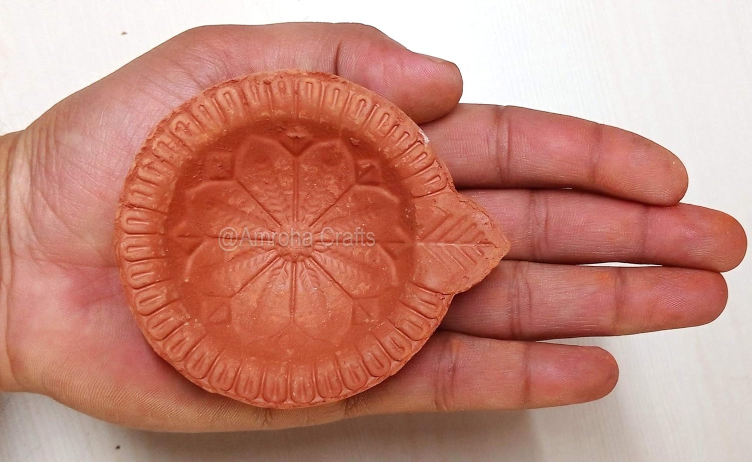 Diya Juego de 12 piezas de arcilla hecha a mano para DiwaliDeepawali regalodecoracioneslámpara de aceite de tierra naturalDiyas tradicionales para
