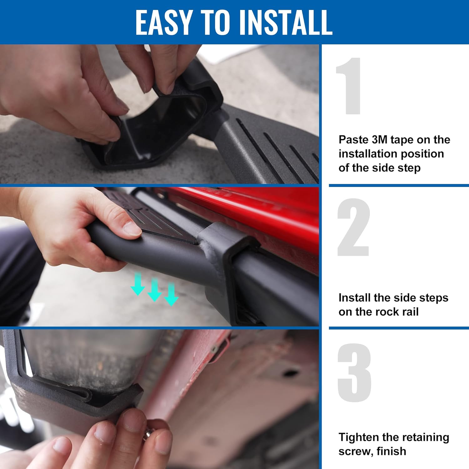Estribos laterales para Ford Bronco 2021 2022 2023 2024 de 2 puertas de 4 puertas con rieles de bastidor OEM, accesorios exteriores para Ford Bronco