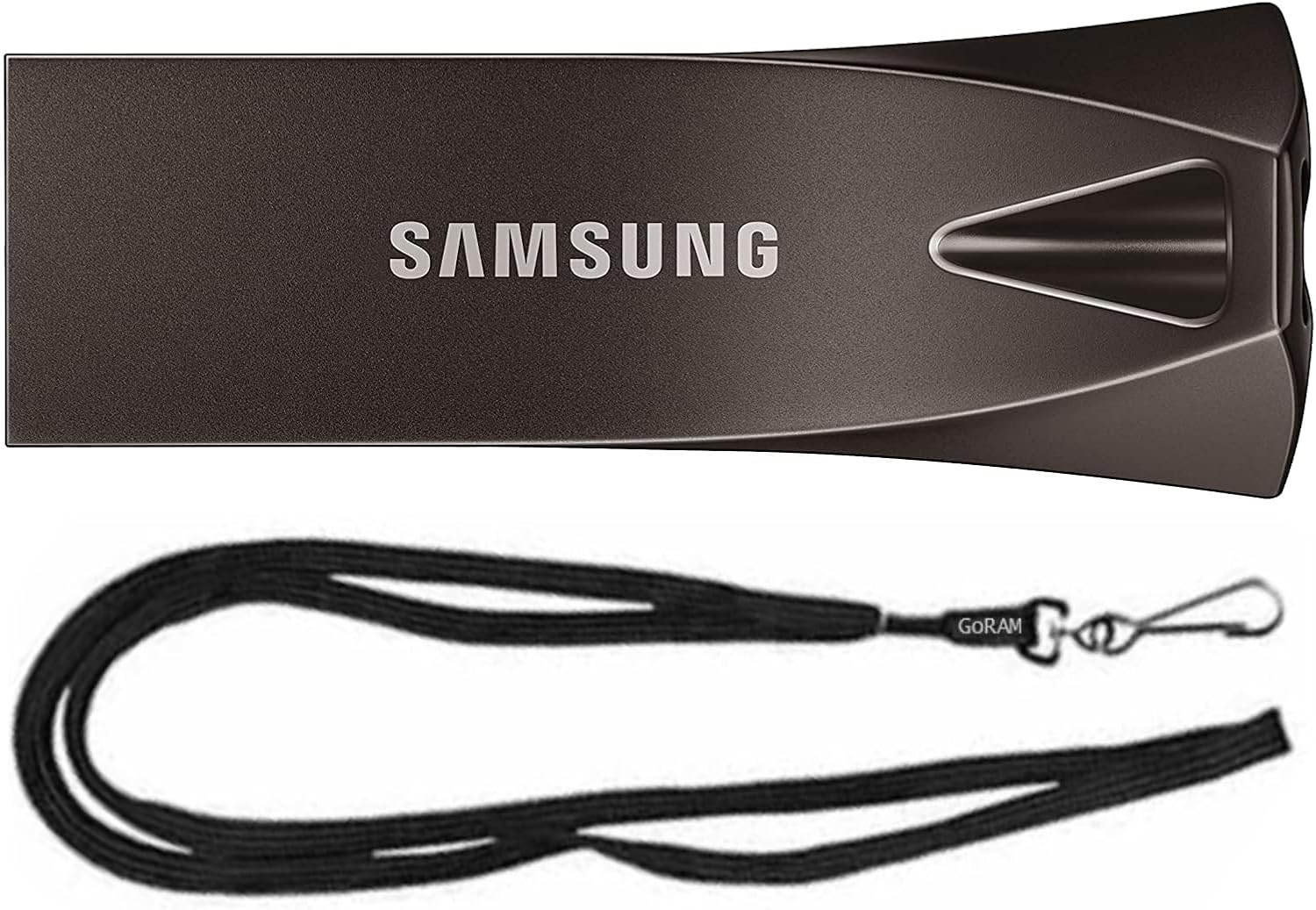 Samsung Paquete de unidad flash USB 3.1 de 128 GB Bar Plus 400MBs (MUF-128BE4) con (1) cordón GoRAM (128 GB)