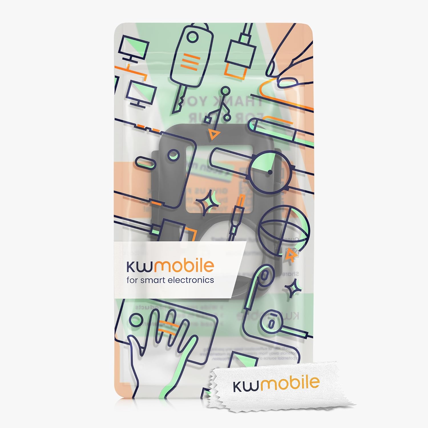 kwmobile Funda de silicona compatible con DJI Osmo Action 1 – Funda protectora para cámara – Negro