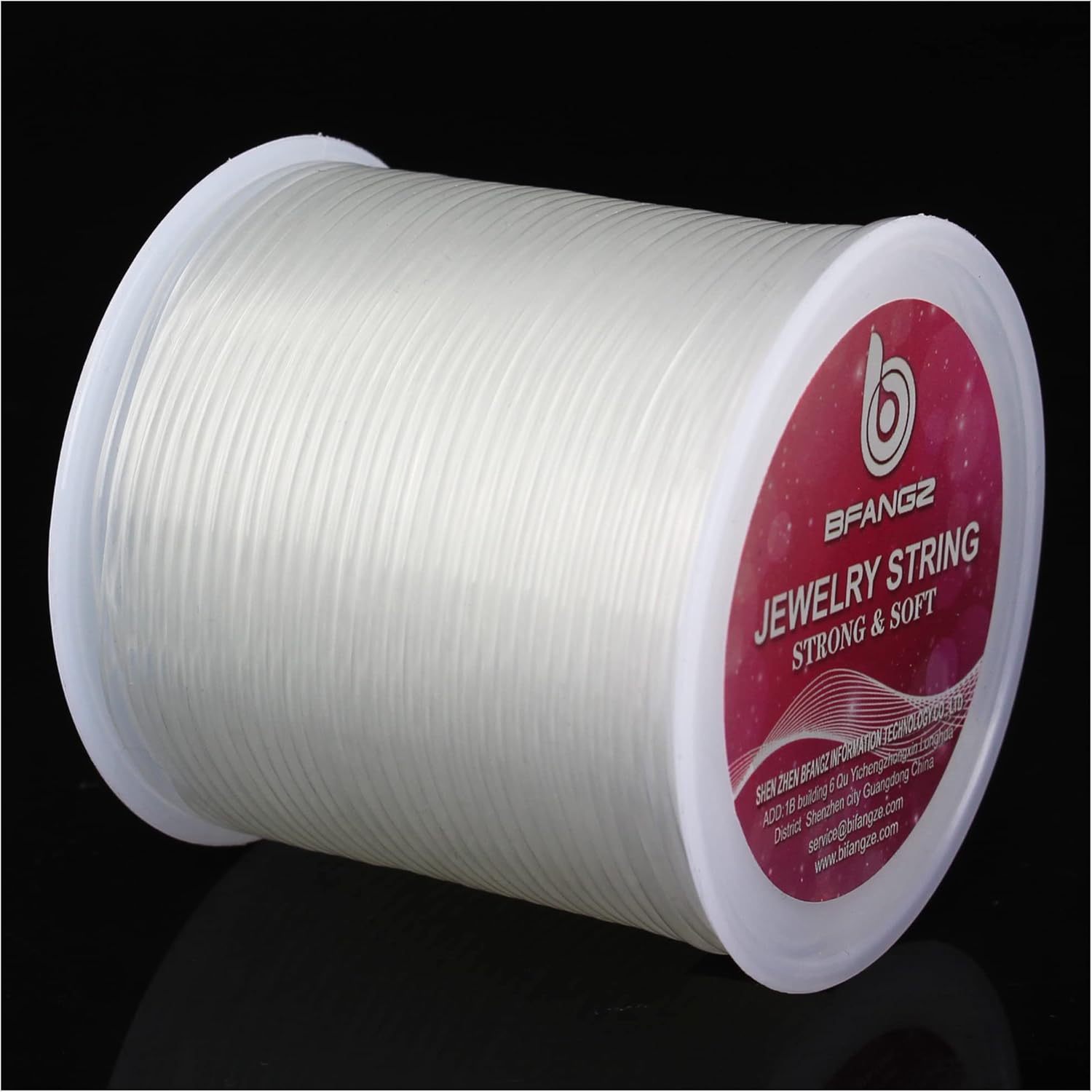 Cuerda elástica de 0.059in y 164.0ft para hacer joyas, cuerda elástica de cristal, cuerda elástica para pulseras, collares, joyas y suministros de
