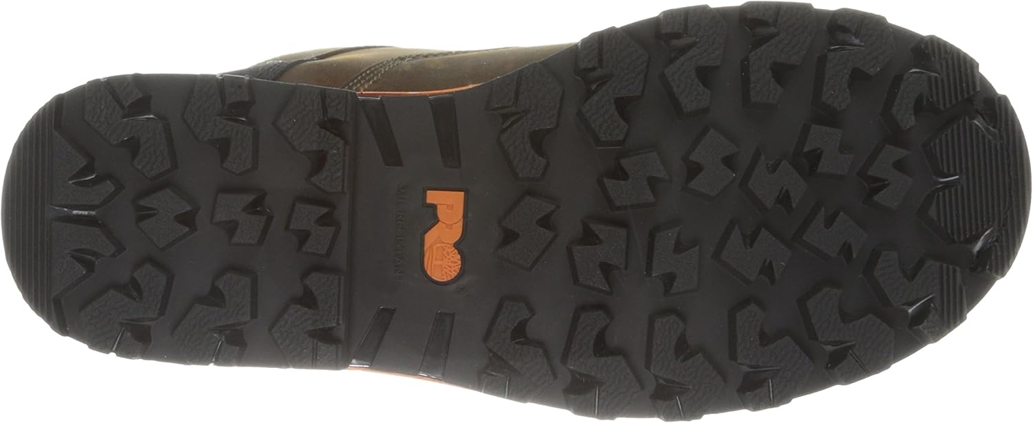 Timberland PRO Botas de trabajo industriales Boondock de punta suave para hombre de 6 pulgadas, Marrón, 7