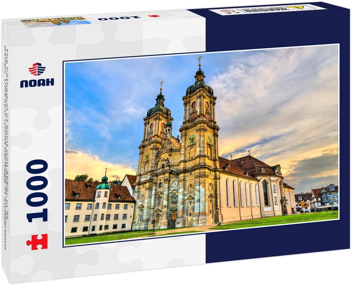 Noah Jigsaw Puzzle La Catedral de la Abadía de Saint Gall en San Galo. Patrimonio de la Humanidad por la UNESCO en Suiza 1000 piezas