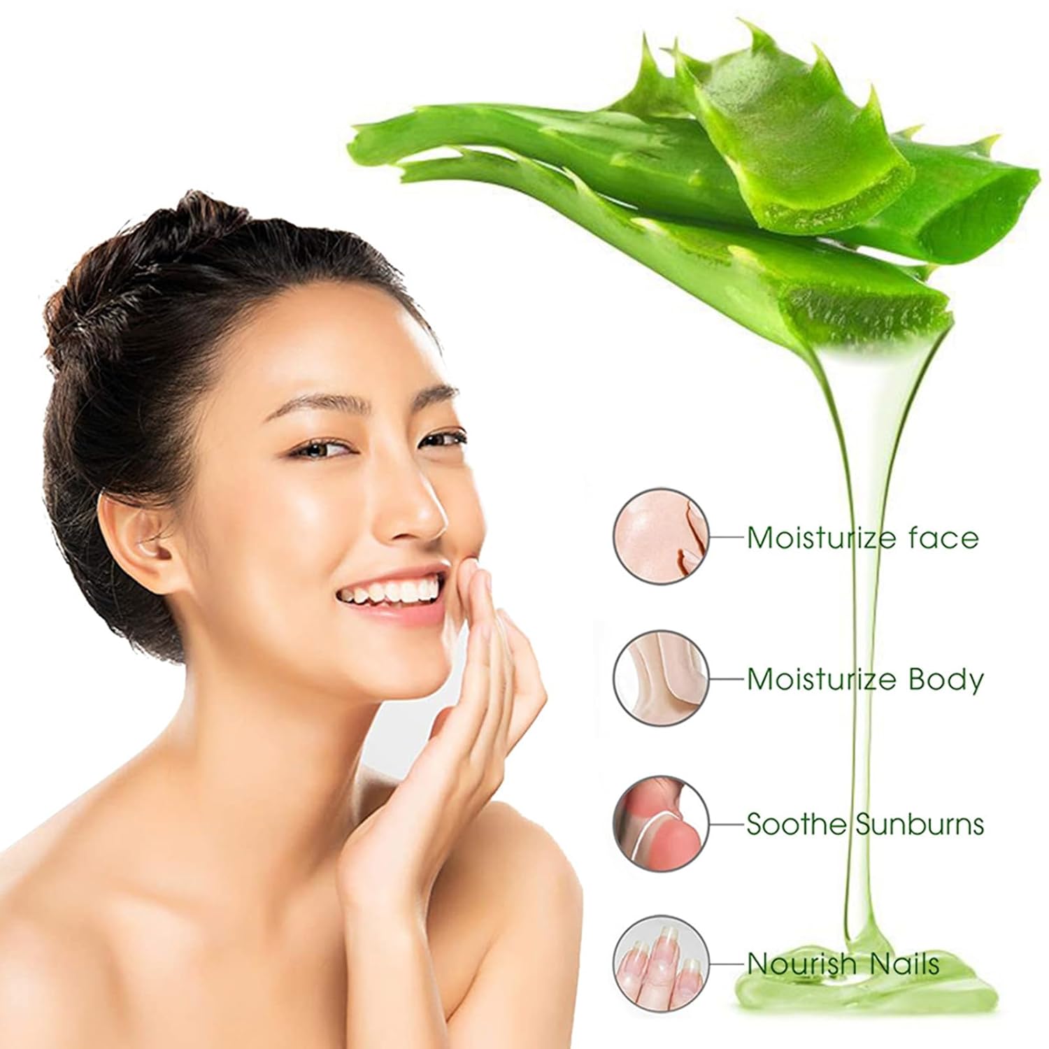 Suero facial de 1.0 fl oz, loción facial para productos de cuidado de la piel profunda y liviana, esencia facial para cuello, piel facial y codos