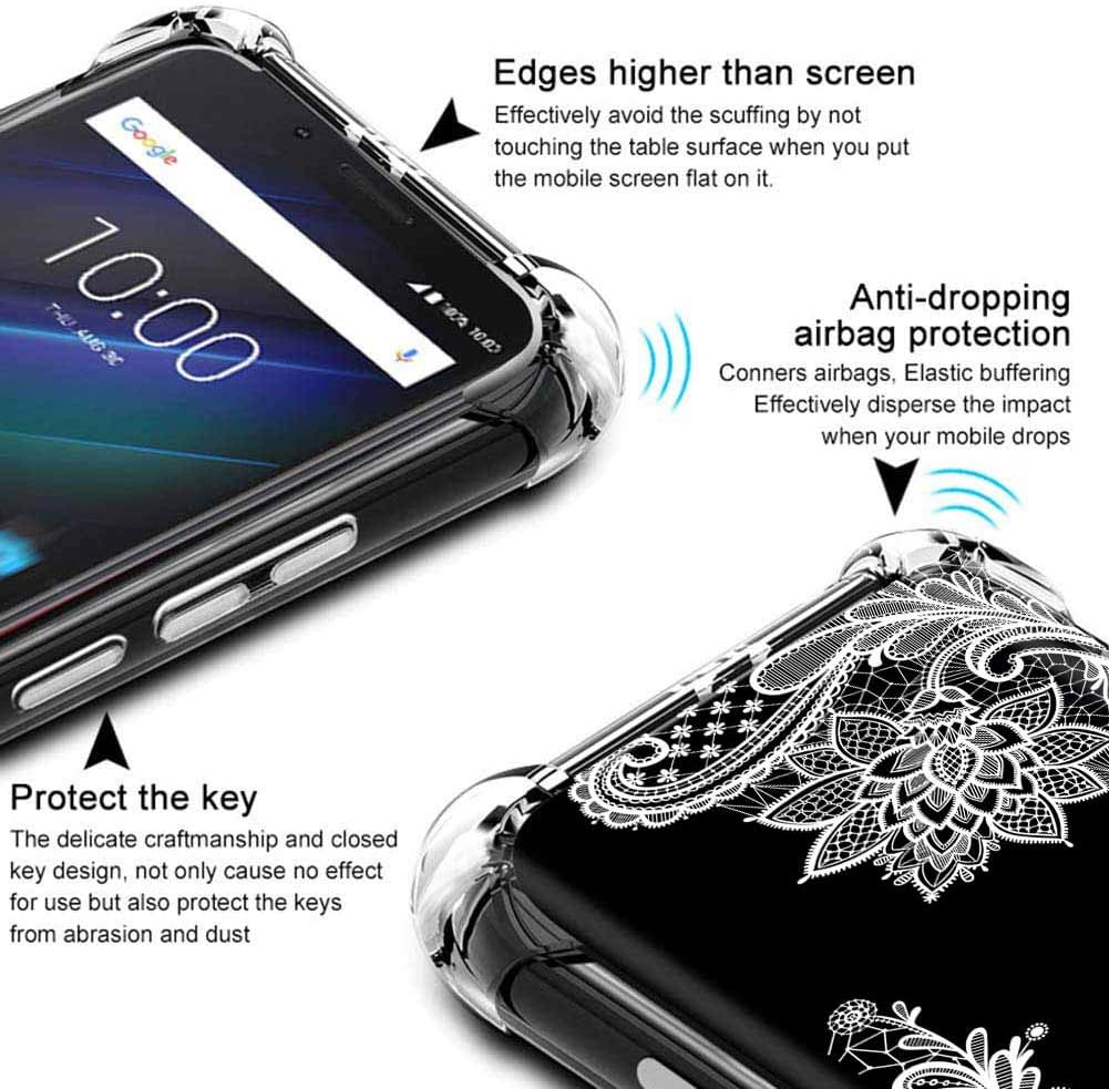 Funda para Moto G 5G 2023 (no para Moto G 5G 2022) Funda delgada y flexible de TPU para niñas y mujeres, Airbag, parachoques de goma de absorción de
