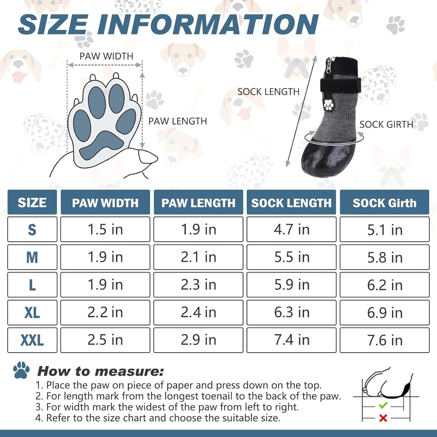 Botas para perro, calcetines impermeables para pavimento caliente, botines antideslizantes para perros, protectores de patas para suelos de madera