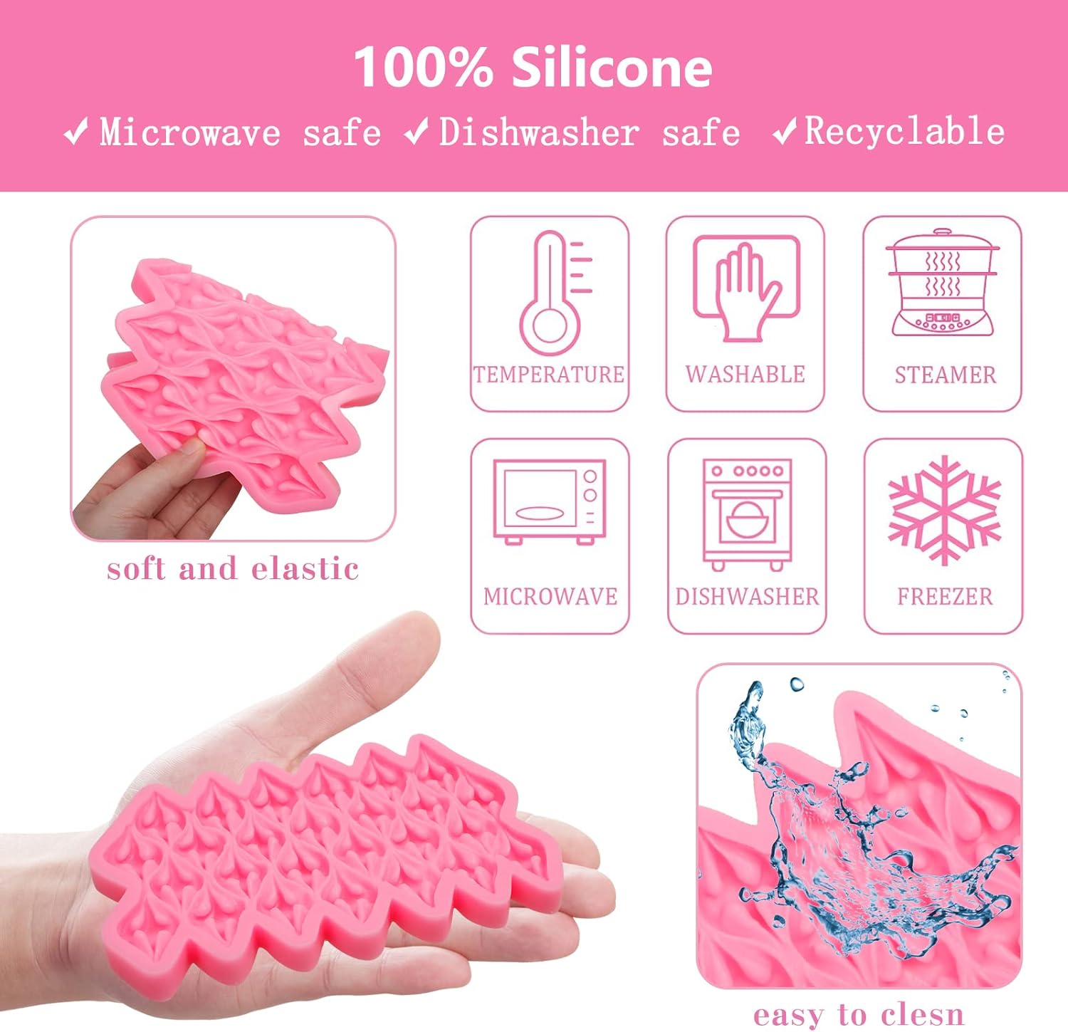 Molde de silicona para fondant de tela, molde de chocolate para manualidades, dulces, azúcar, pasta de goma de mascar