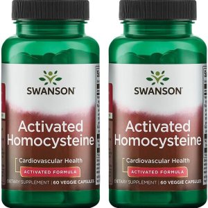 Swanson Homocisteína Activada 60 Cápsulas Vegetales Paquete de 2 Swanson Homocisteína Activada 60 Cápsulas Vegetales Paquete de 2