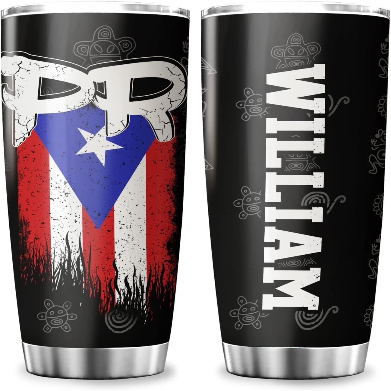 Vaso aislado de acero inoxidable de Puerto Rico, taza de viaje de café de 20 onzas, regalos para hombres puertorriqueños, mujeres, regalo de