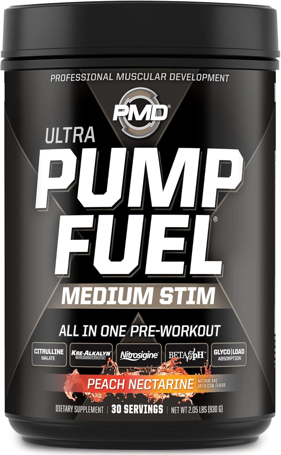 PMD Sports Ultra Pump Fuel – Mezcla de bebida para antes del entrenamiento, energía, fuerza, resistencia, recuperación, carbohidratos complejos y