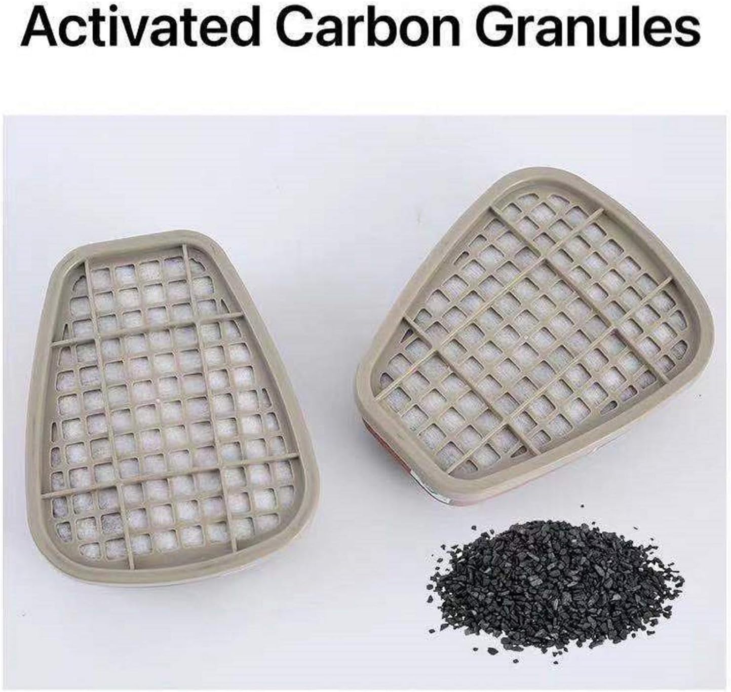 6001 Cartuchos de filtro para respirador, a prueba de polvo, vapor orgánico, polen y cartuchos químicos, compatibles con 6200, 6800, 7502, FF402