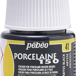 PEBEO 024-041 Porcelaine 150 – Pintura de porcelana (1.5fl oz), color negro PEBEO 024-041 Porcelaine 150 – Pintura de porcelana (1.5fl oz), color negro