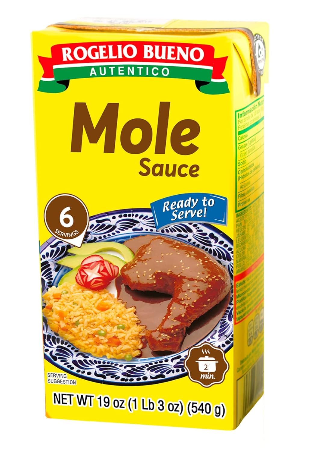 Rogelio Bueno Mole listo para servir 19 oz (540 gramos)