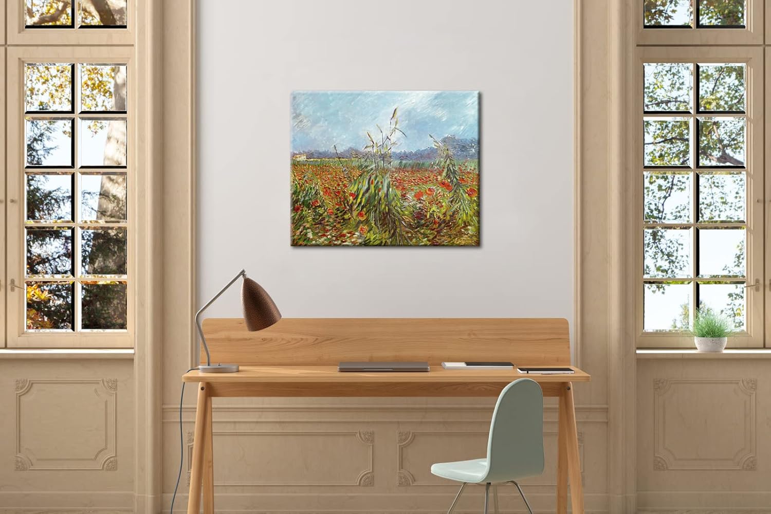 Wieco Art Impresiones en lienzo con orejas verdes de trigo por Vincent Van Gogh, impresionismo, lienzo para pared, pinturas famosas, obras de arte