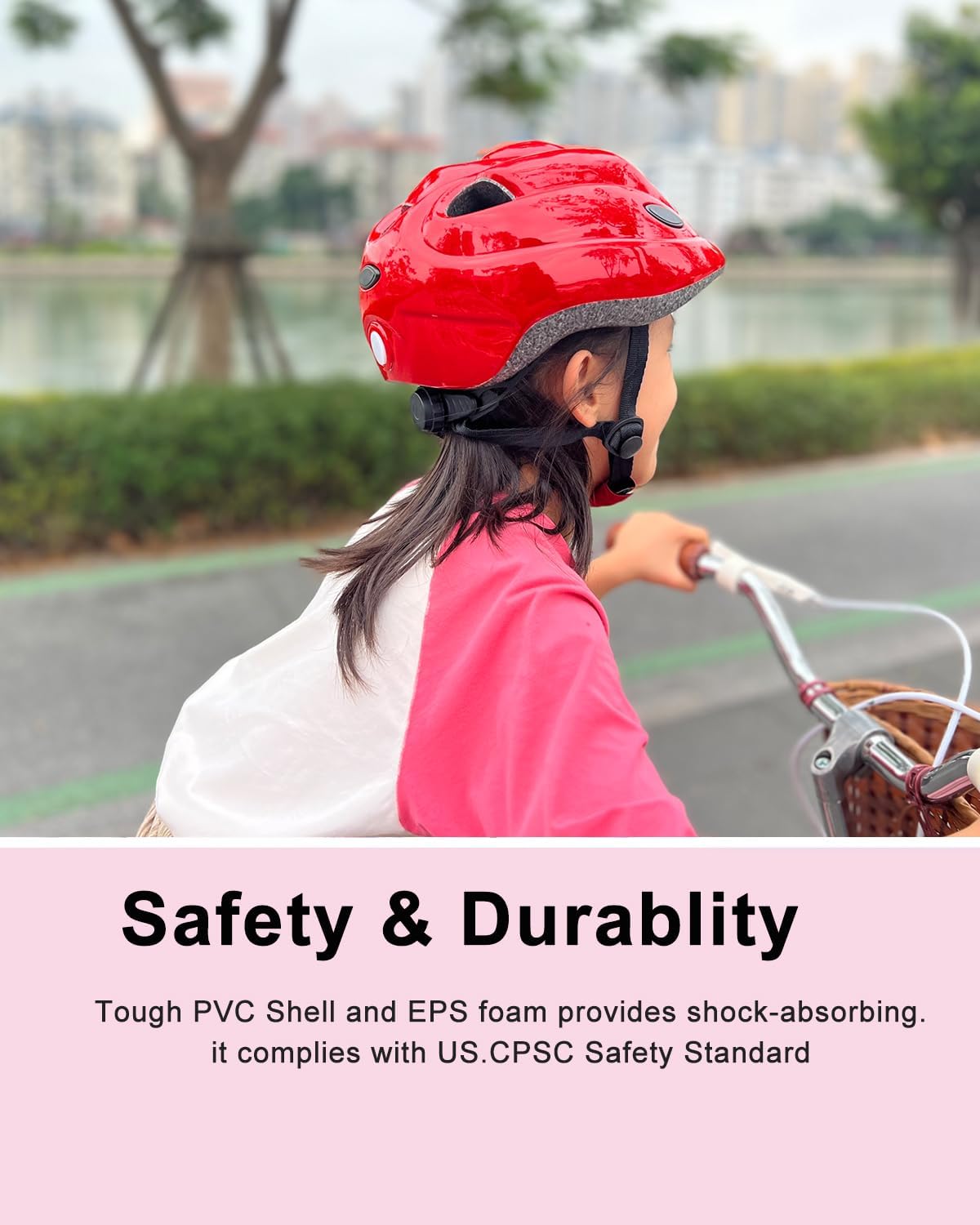Casco de bicicleta para niños pequeños, cascos ajustables para niños y niñas de bebé a niños (edad 1-8), multideportes para bicicleta, patinaje,