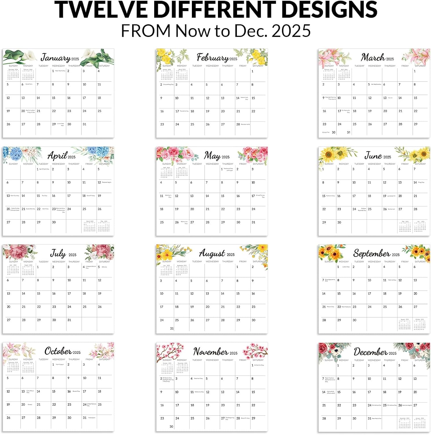 Magnetic Calendar for Refrigerator, 10″x 8″ Fridge Calendar from JAN. 2024- DEC. 2025,Paper Calendar 2024-25 Prefect for Planning and Organizing