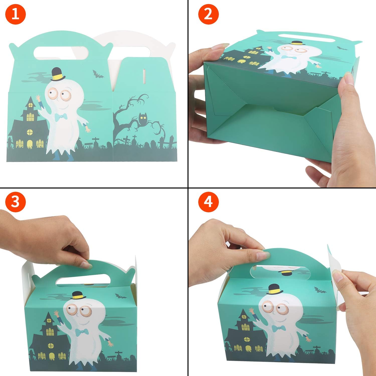 CCINEE Bolsa de papel de Halloween 36pcs para Halloween Party Favor Candy Gift Embalaje Suministro