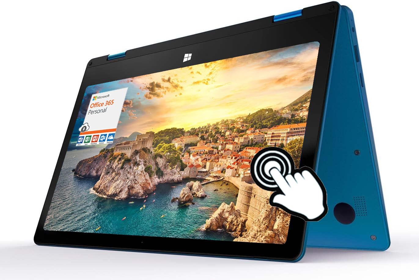 Gateway 2 en 1 Ultra Thin Student Laptop con pantalla táctil HD de 11.6 pulgadas, Intel Celeron N4020, 4 GB de RAM 192 GB de almacenamiento (64 GB
