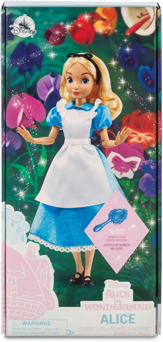 Disney Tienda oficial Alice Classic Doll de Alicia en el País de las Maravillas  10 pulgadas  Diseño detallado recuperando la magia de la película