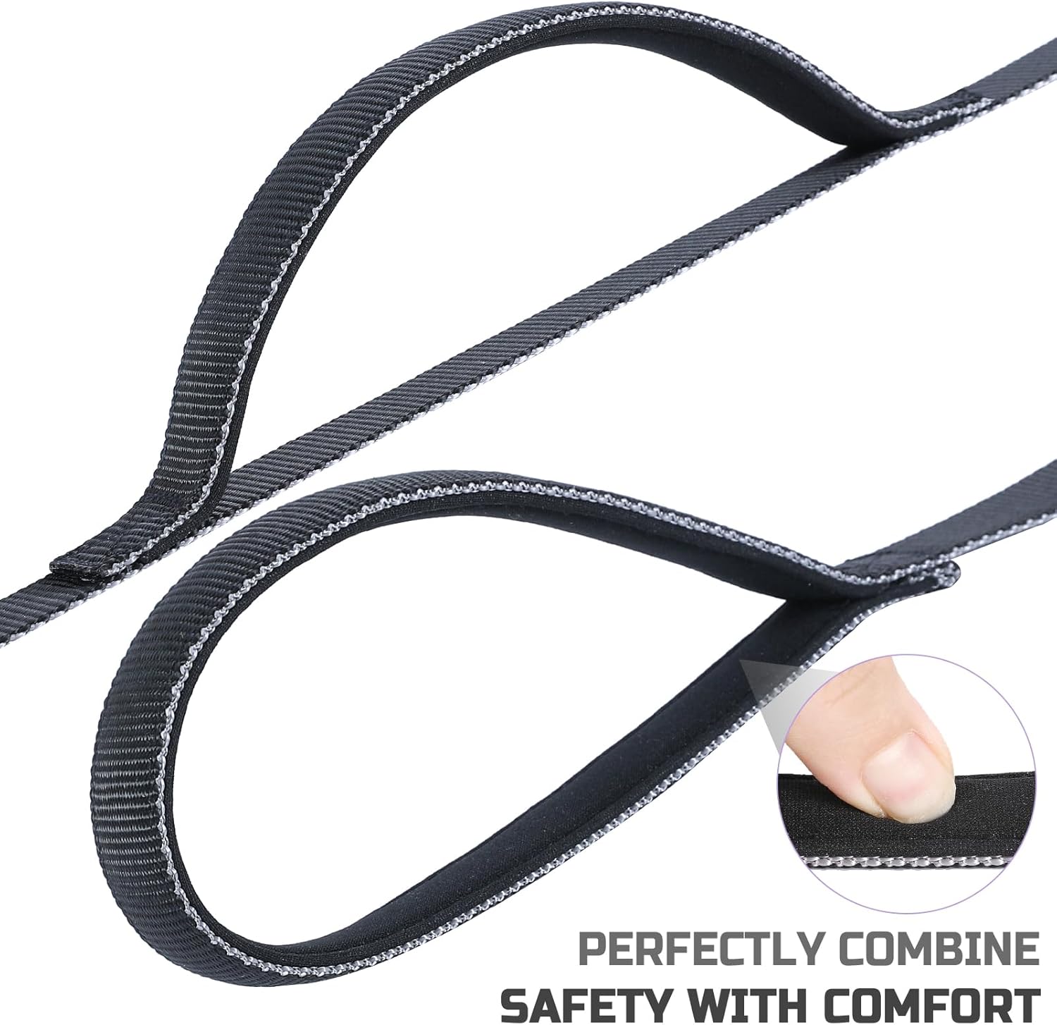 Bolux Correa resistente de 6 pies para perro, correa de entrenamiento con 2 asas acolchadas, servicio de plomo para mascotas, a prueba de mordidas