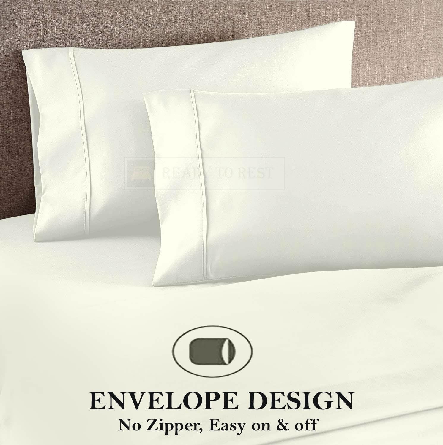 Sábanas Split King – Sábanas ajustables divididas de 5 piezas tamaño King dividido para cama con números de sueño, sábanas de microfibra ultrasuave
