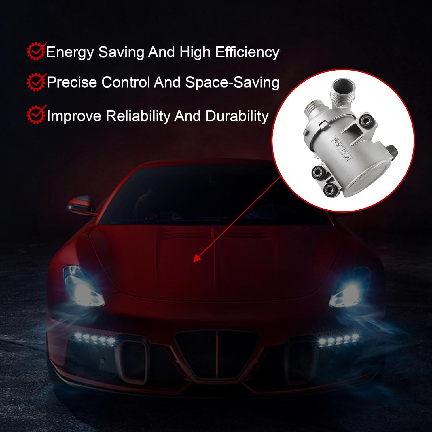 Bomba de agua eléctrica para 320i 2.0L, se adapta a X3 X4 X5 2.0L, se adapta a 228i 328i 428i 2.0L, OE reemplazar 11517604027, 11518635089