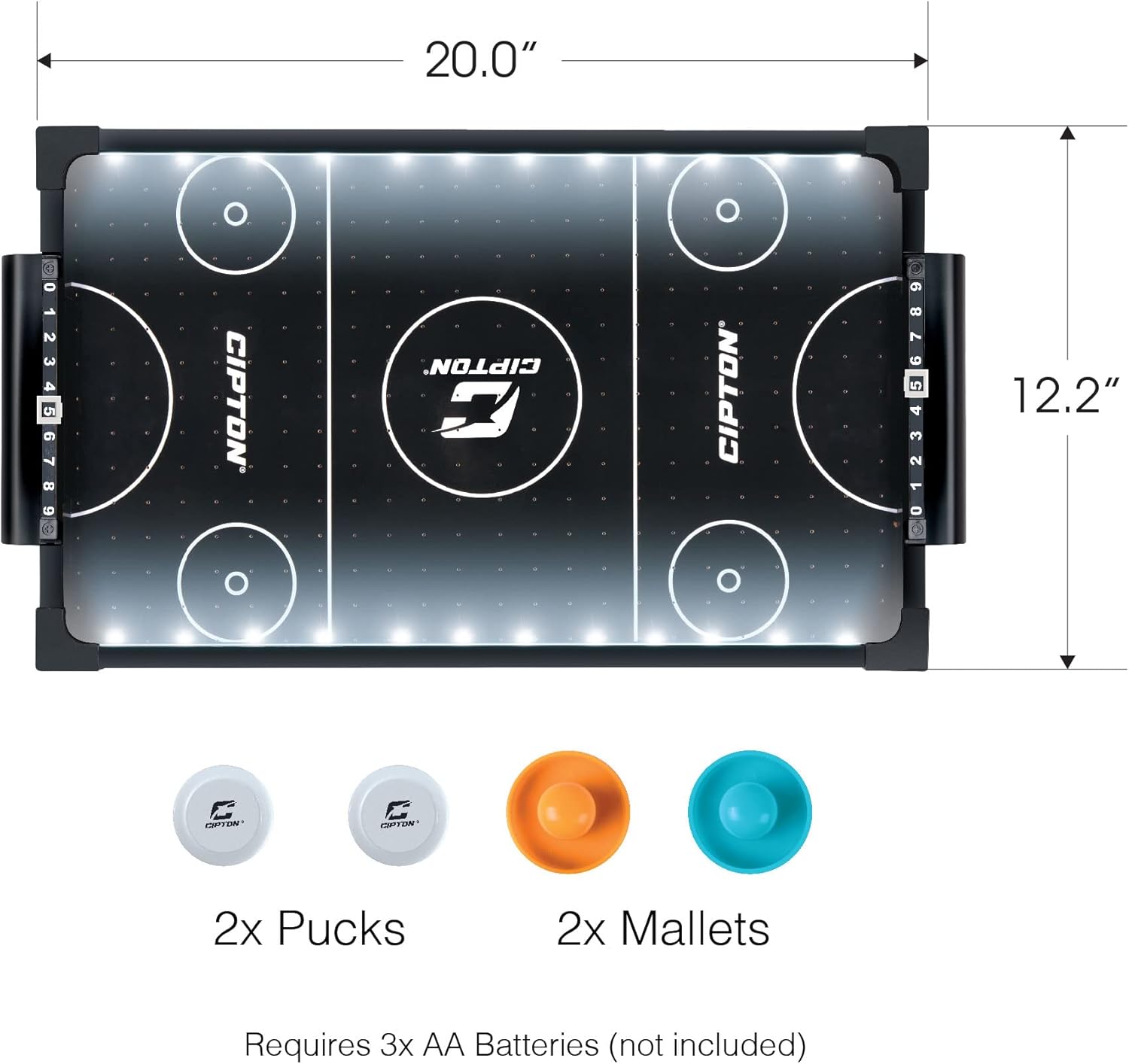 Cipton Juegos de mesa pequeños para niños, mesa de billar, mesa de hockey de aire, mesa de futbolín de fútbol, perfecta para juegos en interiores y