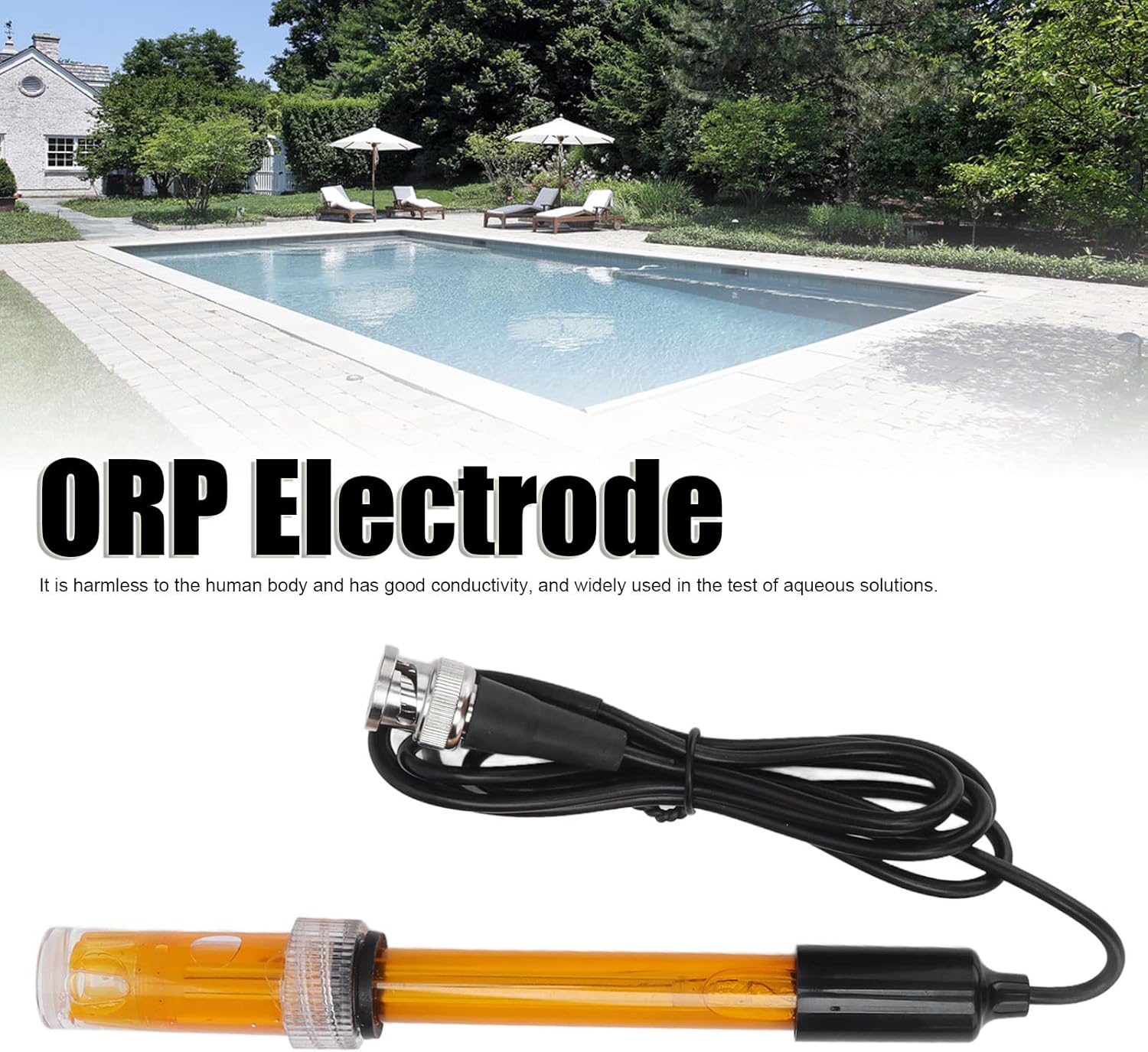 TOPINCN Electrodo hidropónico de la sonda del reemplazo de ORP, prueba exacta de pH hidropónica de los acuarios de la buena conductividad para el