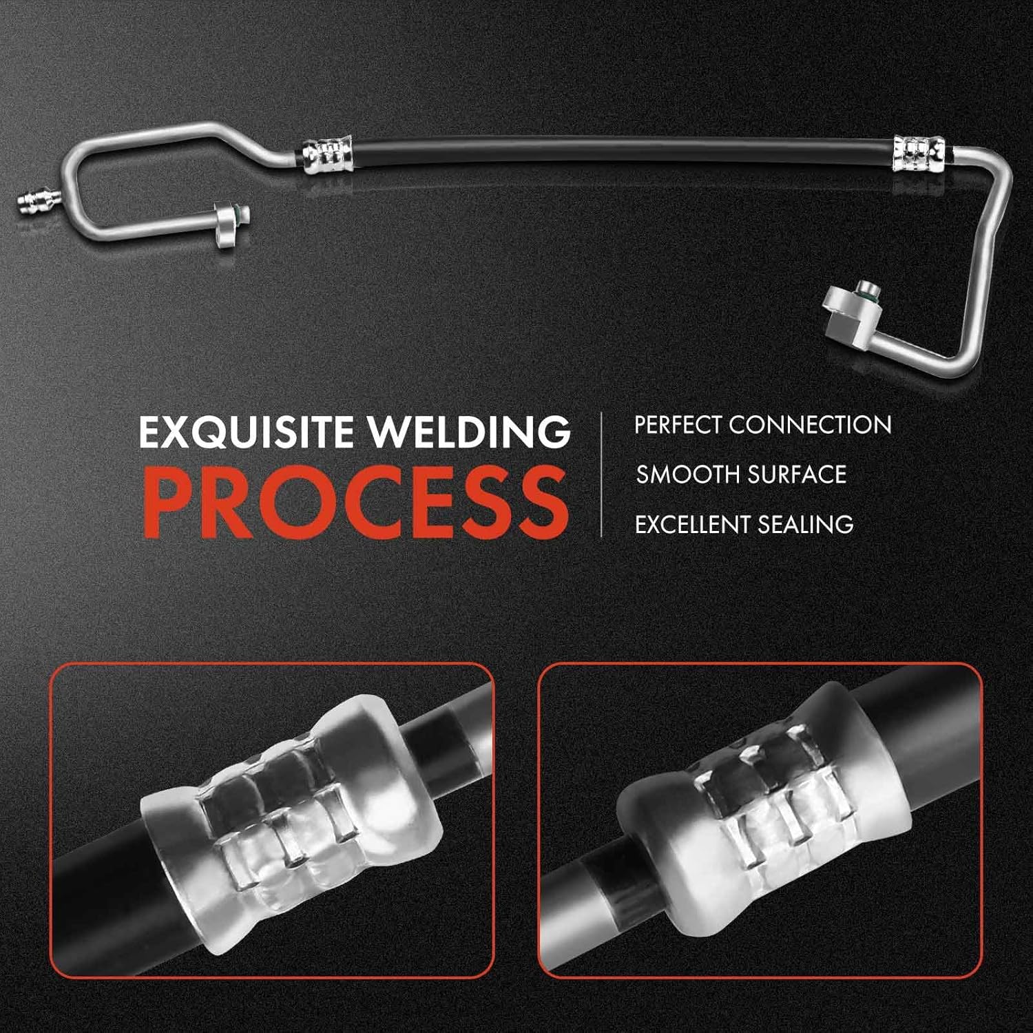 A-Premium Conjunto de manguera de línea de descarga de AC compatible con Hyundai Elantra 2014-2016, Elantra GT 2014-2017, compresor a condensador