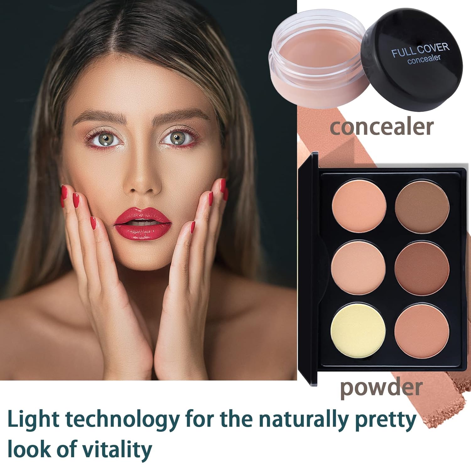 Juego de maquillaje profesional todo en uno para principiantes, regalo cosmético para niñas, incluye juego de brochas de maquillaje, paleta de