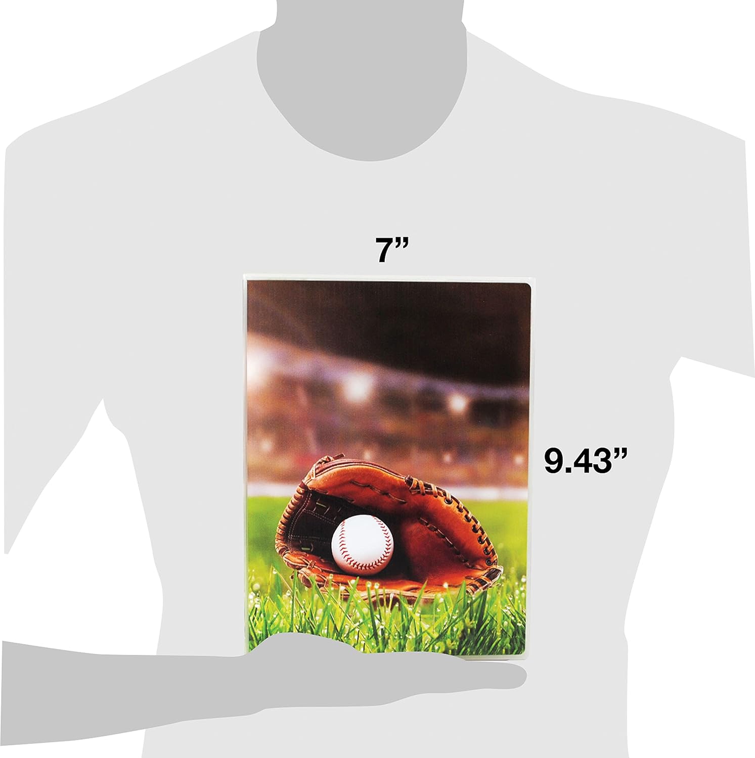 UniKeep Mini carpeta con temática de béisbol para tarjetas coleccionables  Capacidad para hasta 200 tarjetas