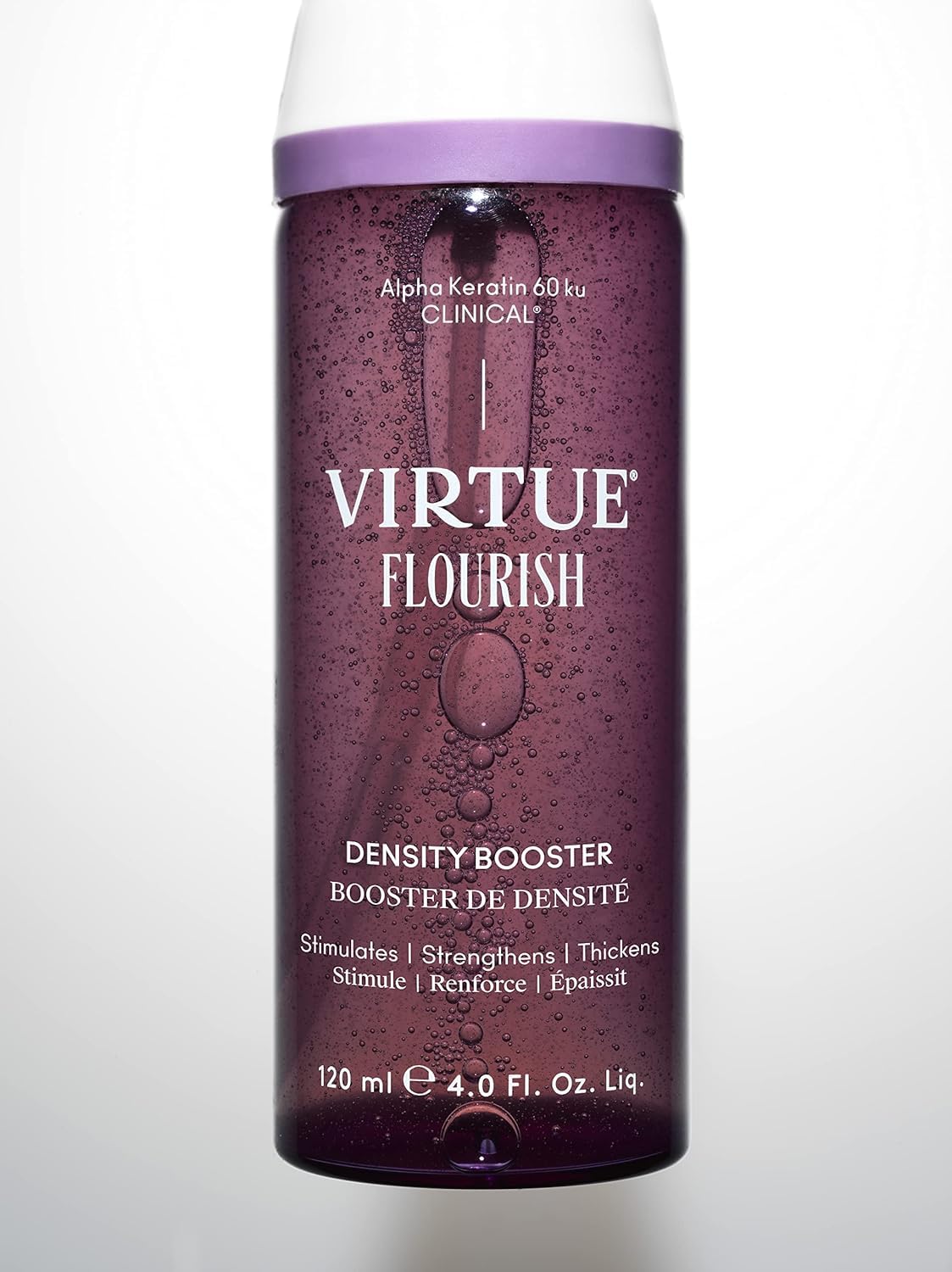 Virtue Spray de refuerzo de densidad Flourish para adelgazar el crecimiento del cabello