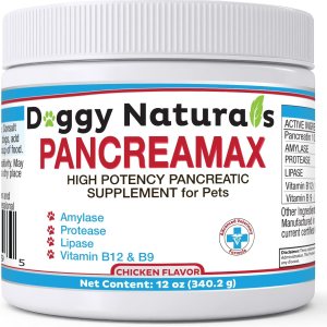 PancreaMax – 10 suplementos de enzimas digestivas pancreáticas para gatos y perros (12 onzas) en polvo (fabricado en Estados Unidos). 10 pancreatina PancreaMax – 10 suplementos de enzimas digestivas pancreáticas para gatos y perros (12 onzas) en polvo (fabricado en Estados Unidos). 10 pancreatina