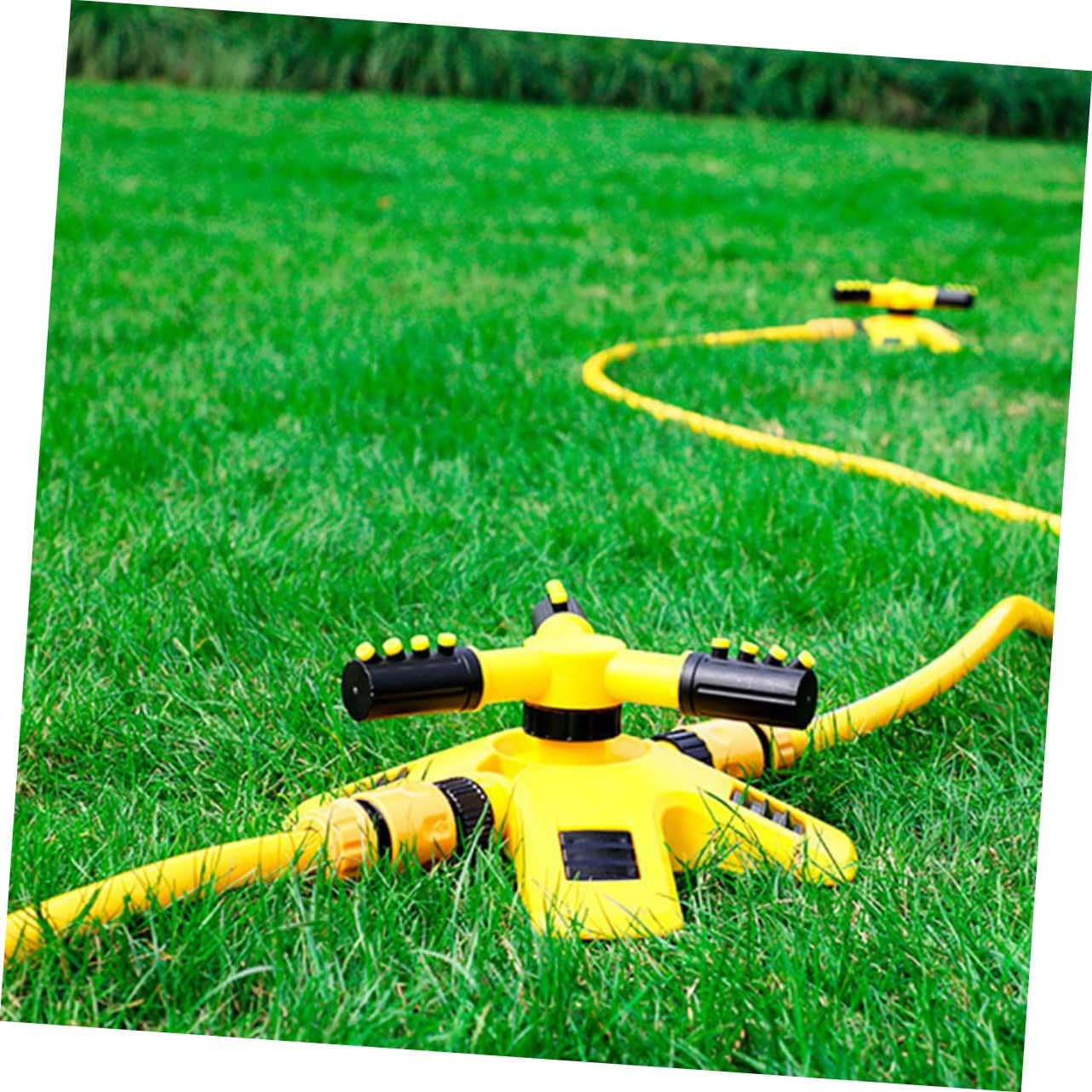 Yardwe 2 piezas de manguera de rociador rotativo rociador de ducha rociador de cabezal de rociador giratorio rociadores de agua para césped, sistema