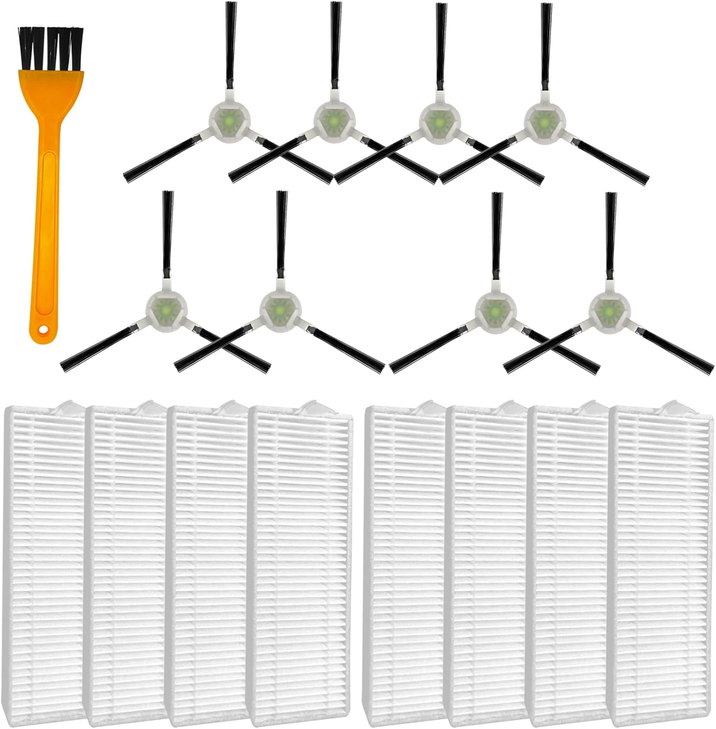Accesorios de repuesto compatibles con Lefant M210 M210s M210B M213, OKP Life K2 K3 K3A K4 K5 Robot Aspirador Piezas de Repuesto 8 Cepilladores