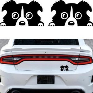 TOMALL 2 calcomanías de vinilo de perro de 5.5 pulgadas para automóvil, impermeables, divertidas, lindas calcomanías autoadhesivas para cachorros, TOMALL 2 calcomanías de vinilo de perro de 5.5 pulgadas para automóvil, impermeables, divertidas, lindas calcomanías autoadhesivas para cachorros,