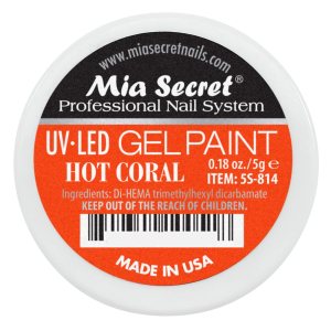 Mia Secret Sistema de uñas profesional UVLED de pintura en gel, 0.18 oz (coral caliente) Mia Secret Sistema de uñas profesional UVLED de pintura en gel, 0.18 oz (coral caliente)