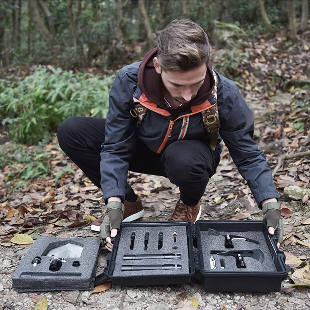 Caja de herramientas rígida con espuma, caja de herramientas de plástico, organizador y almacenamiento, funda de transporte de plástico con espuma