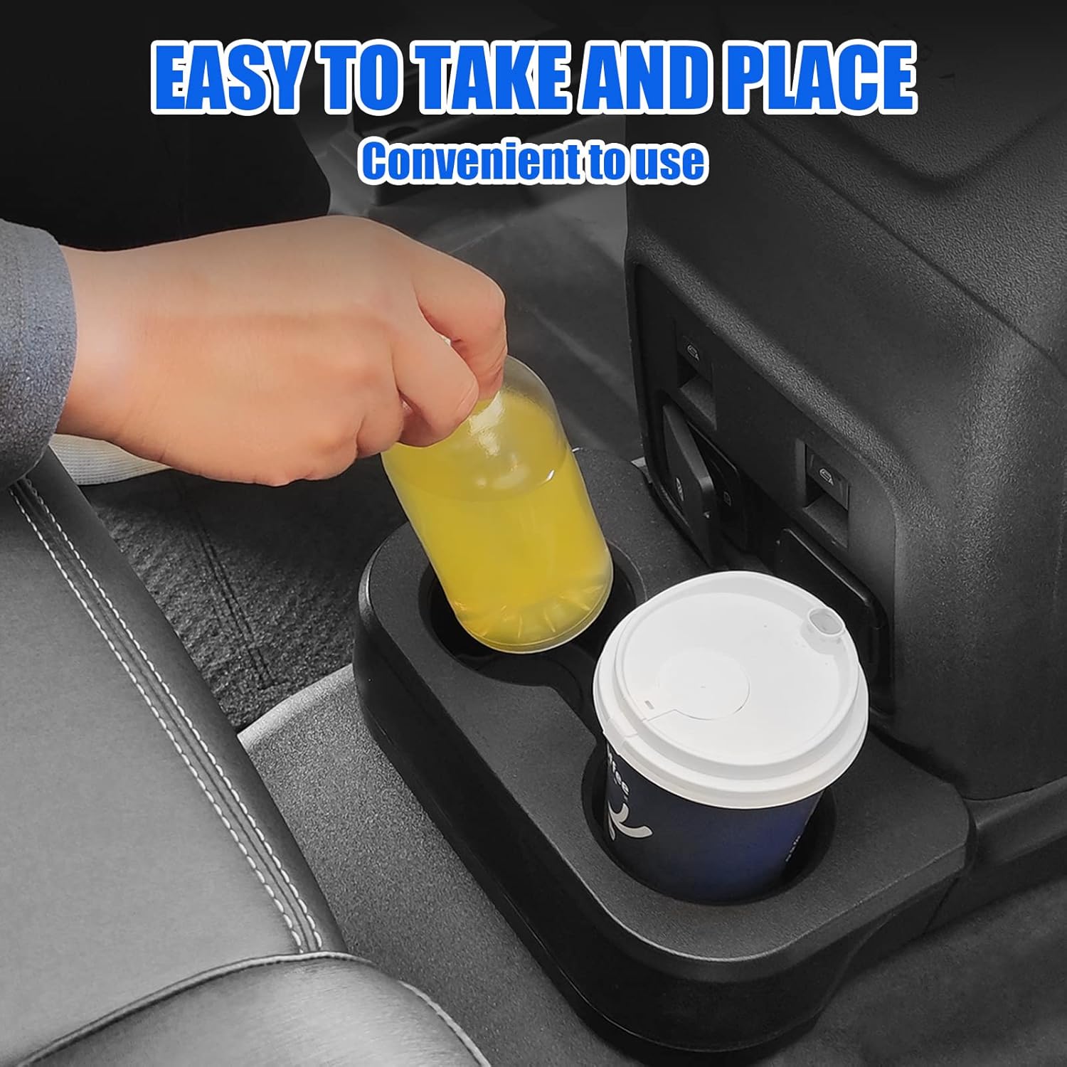 Soporte trasero extraíble de doble taza para Ford Bronco de 24 puertas, compatible con accesorios Bronco 2021 2022 2023 2024, soporte para bebidas
