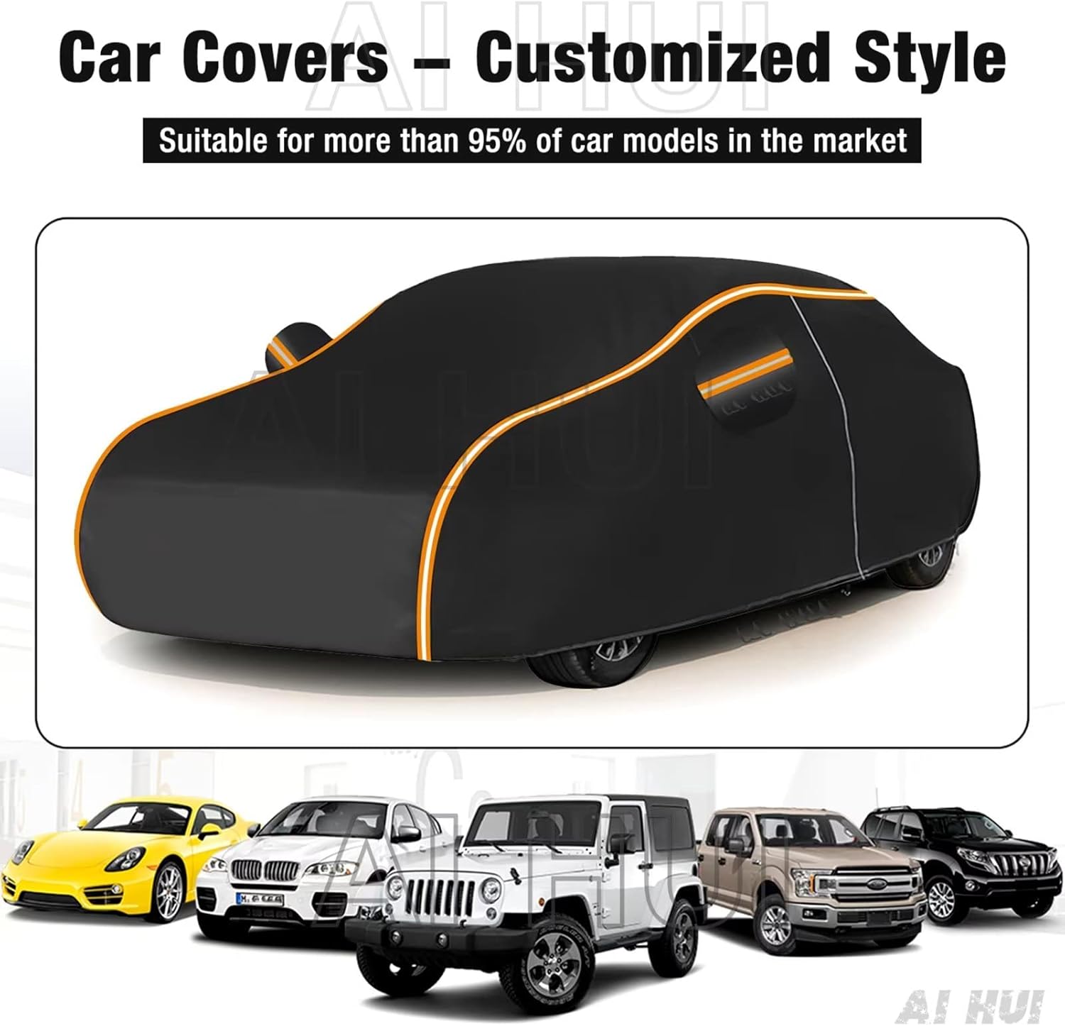 AI HUI – Funda impermeable para automóvil, compatible con Toyota Supra GR A90 A91 (2020-2023), funda impermeable para todo tipo de clima, 100%